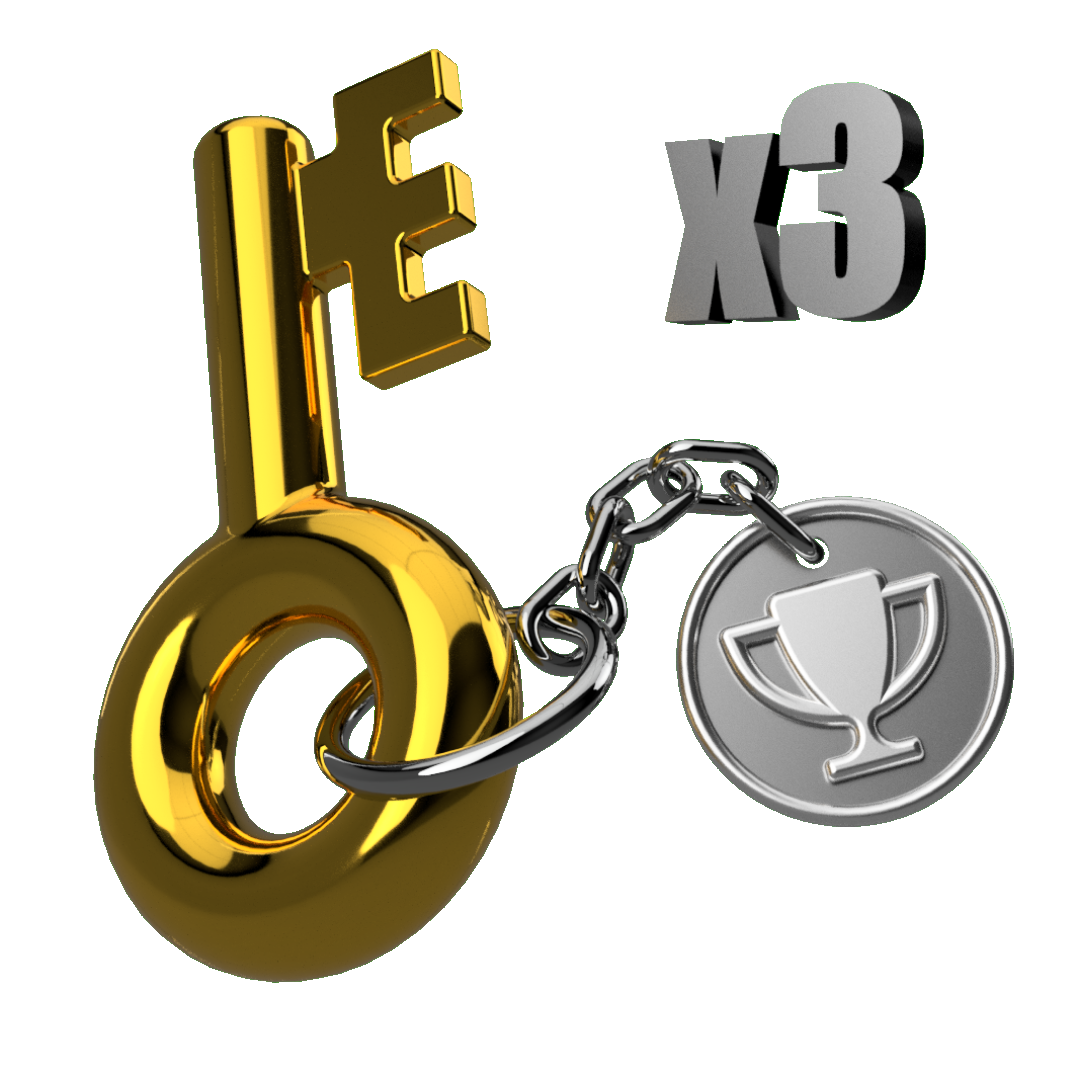 3 Clé de Lootbox + 3 🏆